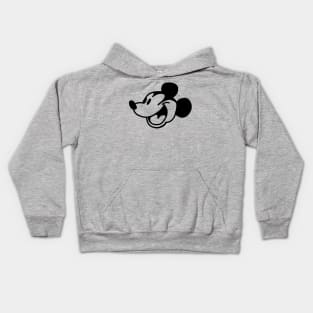 Steamboat Willie Portrait Cartoon Mouse Kids Hoodie